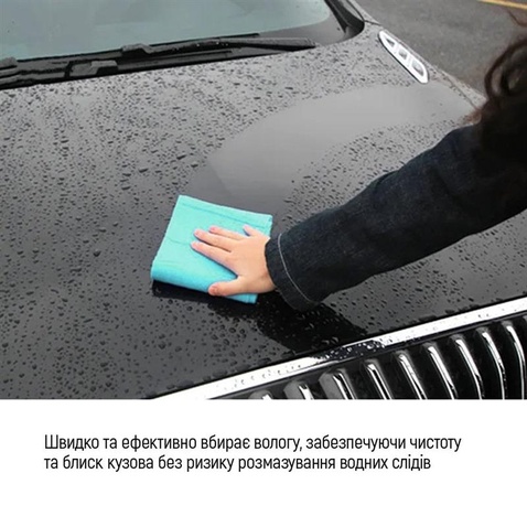 Серветка  ColorWay автомобільна із синтетичної замші в тубі 43х32см (CW-4332)