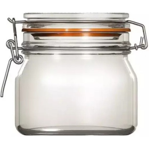 Банка Uniglass скляна з бугельною застібкою 500 мл (22504)