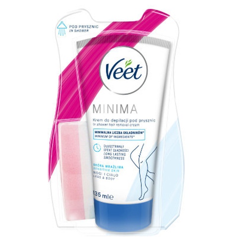 Крем для депіляції Veet Minima Для депіляції в душі Для чутливої шкіри з Алое вера 135 мл (5900627060737)