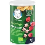 Дитяче печиво Gerber Рисово-пшеничні снеки з бананами та малиною 35 г (7613037307641)