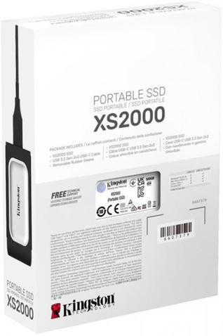 Зовнішній SSD-накопичувач  Kingston XS2000 4TB Silver (SXS2000/4000G)