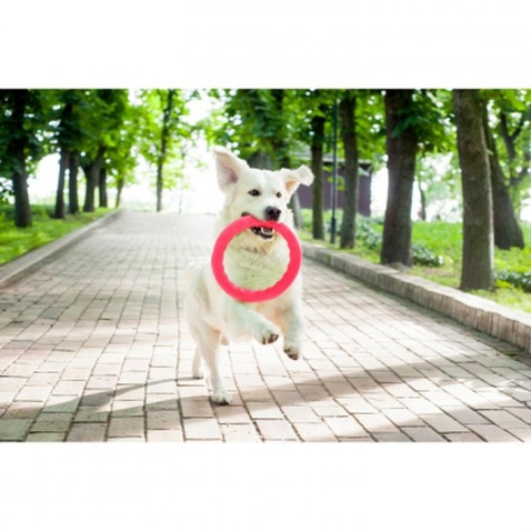 Іграшка для собак Collar PitchDog Кільце для апортування 17 см рожеве (62367)
