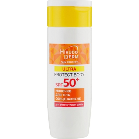Засіб від засмаги Біокон Hirudo Derm Sun Protect Ultra Protect Body Сонцезахисне молочко для тіла SPF 50+ 150 мл (4820160038554)