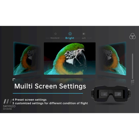 Окуляри  FPV SKYZONE SKY02O OLED, чорний (SKY02O)