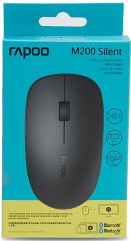 Мишка  Rapoo Wireless Optical Mouse M200 Silent Gray