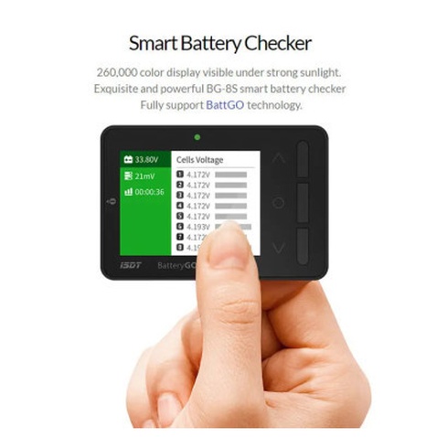 Зарядний пристрій для дрона iSDT BG-8S Battery Meter (HP0015.0013)