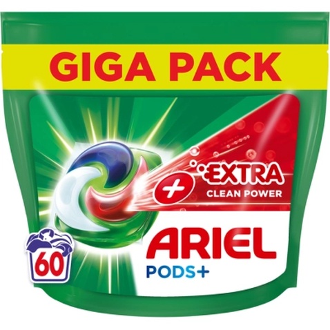 Капсули для прання Ariel Pods All-in-1 + Сила екстраочищення 60 шт. (8001090804969)