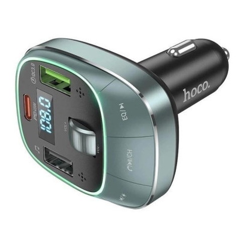 FM модулятор HOCO E76, Silver, Box (E76S)
