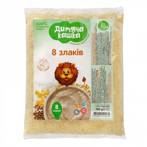Дитяча каша Дитяча кашка 8 злаків 150 г (4820001520279)