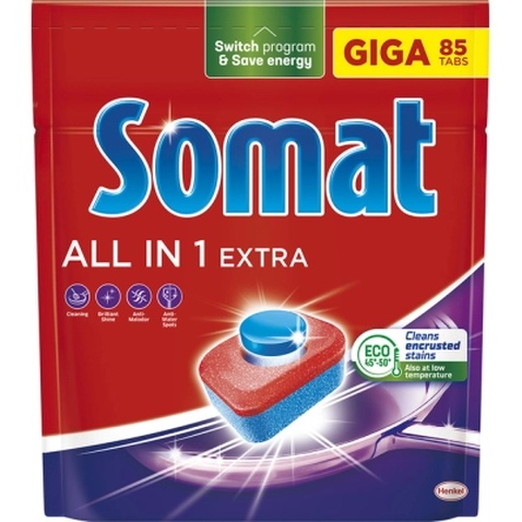 Таблетки для посудомийних машин Somat All in 1 Extra 85 шт. (9000101809961)
