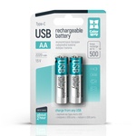Акумулятор ColorWay AA USB-С 2220 mAh 1.5V (2шт) (Li-Polymer) (CW-UBAA-10)