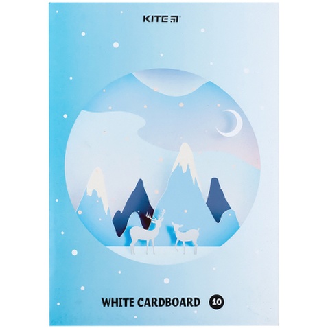 Білий картон Kite A4 10 аркушів (K24-1254)