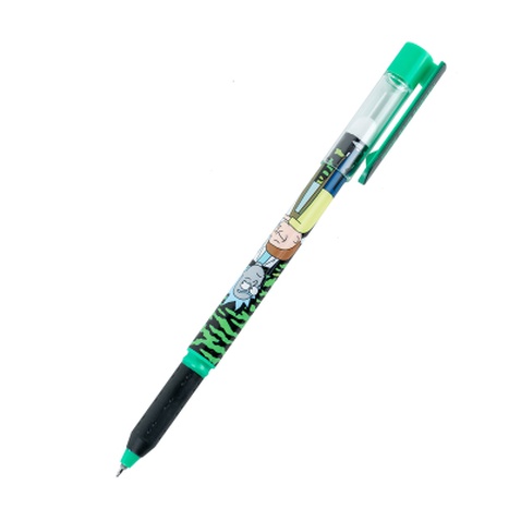 Ручка гелева Kite пиши-стирай Rick and Morty синя, 2 шт у пеналі (RM24-069)