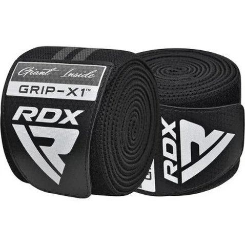 Бинт для спорту RDX на коліна KR11 GYM Knee Wrap Black/Grey (WAH-KR11BG)