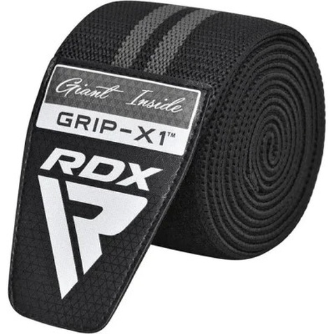 Бинт для спорту RDX на коліна KR11 GYM Knee Wrap Black/Grey (WAH-KR11BG)