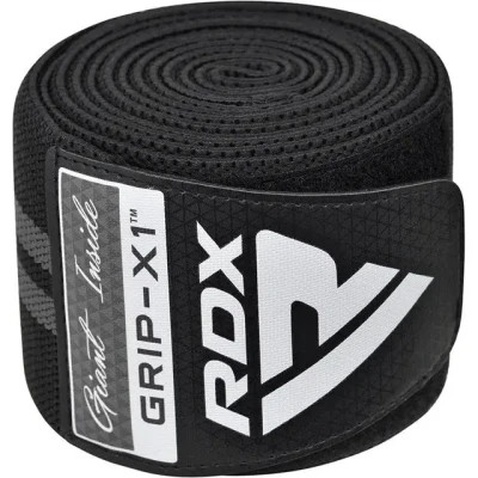 Бинт для спорту RDX на коліна KR11 GYM Knee Wrap Black/Grey (WAH-KR11BG)