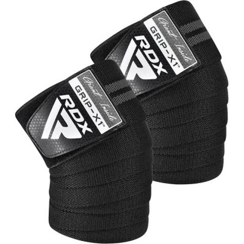 Бинт для спорту RDX на коліна KR11 GYM Knee Wrap Black/Grey (WAH-KR11BG)