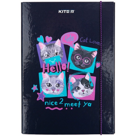 Папка для зошитів Kite В5 на гумці So Sweet, картон (K23-210-1)