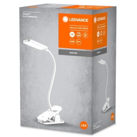 Настільна лампа LEDVANCE LED PANAN CLIP 5W 4000K (4058075747883)