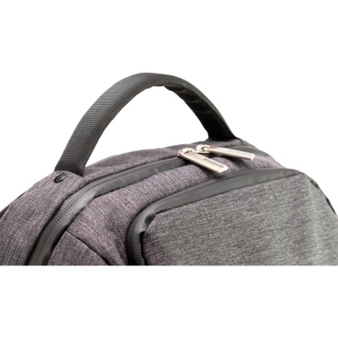 Рюкзак шкільний Optima 18" USB Techno унісекс 0.7 кг 26-35 л Сірий (O96913-03)