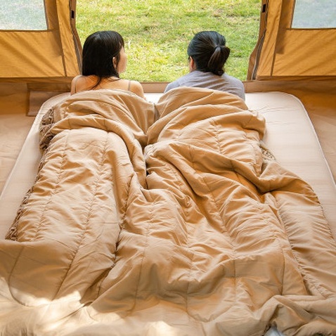 Спальний мішок Naturehike L150 NH20MSD05 правий (13°C) бежевий (6976023922299)