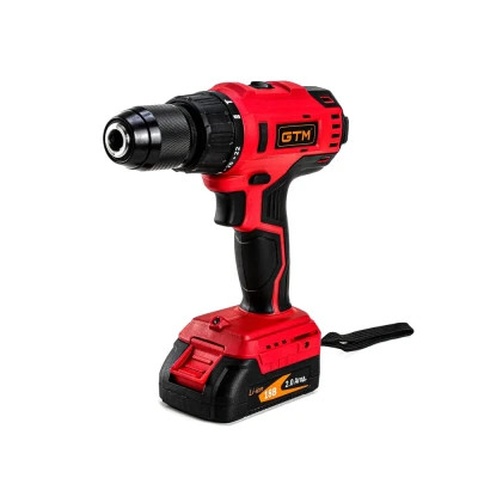 Шуруповерт GTM DSI18/60BL з ударом, 18V, 60Нм, 2x2Ah (DSI18/60BL)