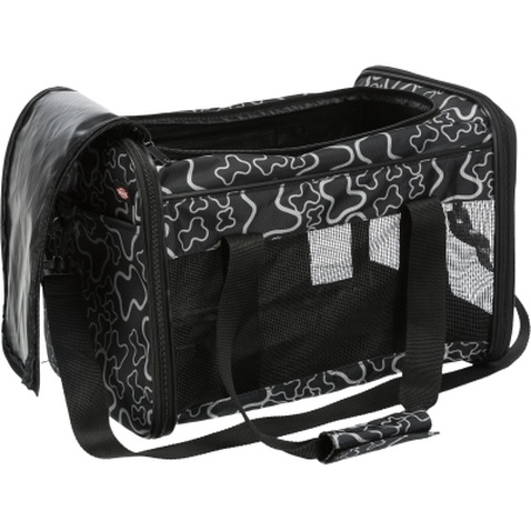 Переноска для тварин Trixie Adrina Carrier 26x27х42 см (чорна з сірим) (4011905028897)