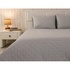 Покривало Руно двостороннє декоративне Velour Grey ромб 220х240 см (330.55_Grey ромб)