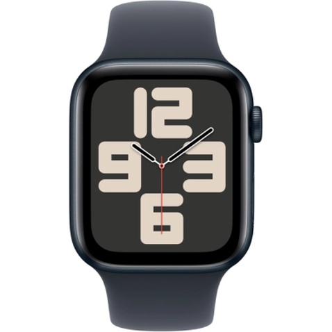 Смарт-годинник Apple Watch SE 2024 GPS 44mm Midnight Aluminium Case with Midnight Sport Band - S/M (MXEJ3QH/A)