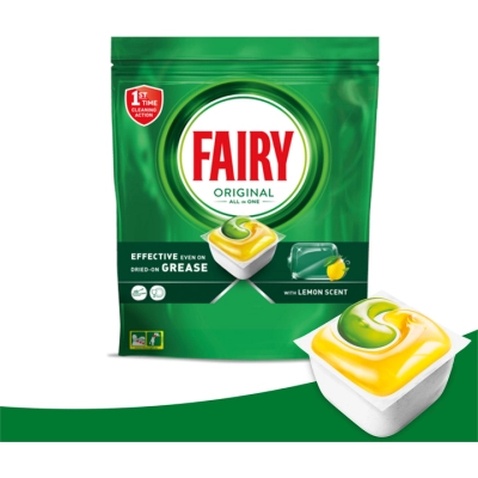 Таблетки для посудомийних машин Fairy Original All in One Lemon 56 шт. (8700216237352)