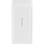 Батарея універсальна Canyon PB-109 10000 mAh PD/18W QC/3.0/20W White (CNE-CPB1009W)