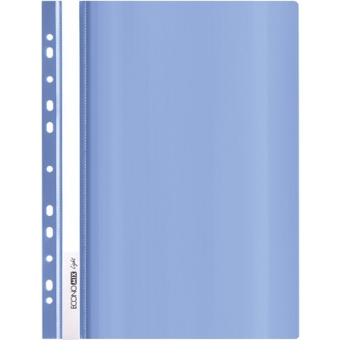 Папка-швидкозшивач Economix А4 Light з перфорації, синя (E38504-02)