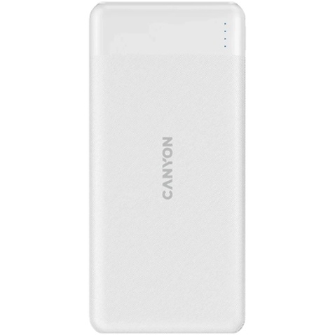 Батарея універсальна Canyon PB-109 10000 mAh PD/18W QC/3.0/20W White (CNE-CPB1009W)