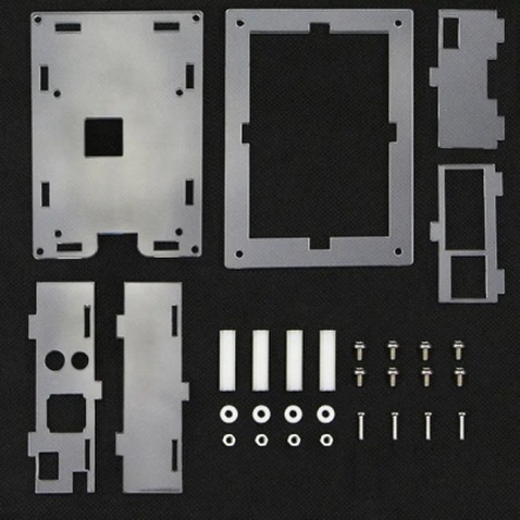 Корпус до промислового ПК Raspberry Pi для PI4 прозорий (Acrylic, for 3.5 inch LCD) (RA575)