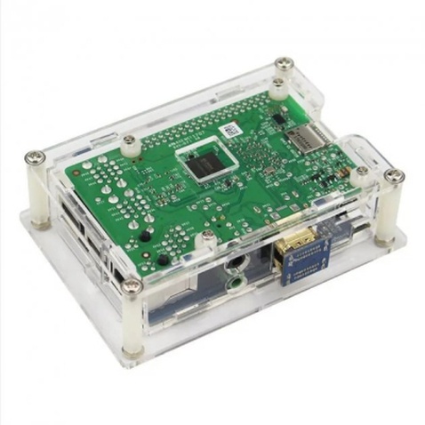 Корпус до промислового ПК Raspberry Pi для PI4 прозорий (Acrylic, for 3.5 inch LCD) (RA575)