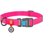 Нашийник для тварин WAUDOG Waterproof з QR паспортом Ш 15 мм Д 25-35 см рожевий (27397)