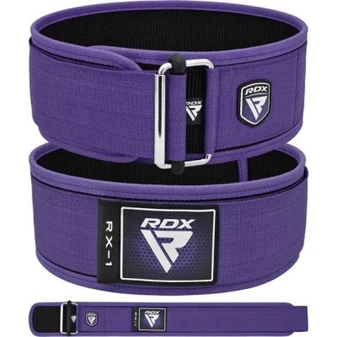 Атлетичний пояс RDX RX1 Weight Lifting Belt Purple S (WBS-RX1PR-S)