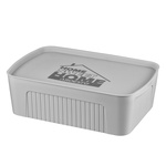 Контейнер для зберігання Ardesto З кришкою Сірий 13 л (ARHC2513G)