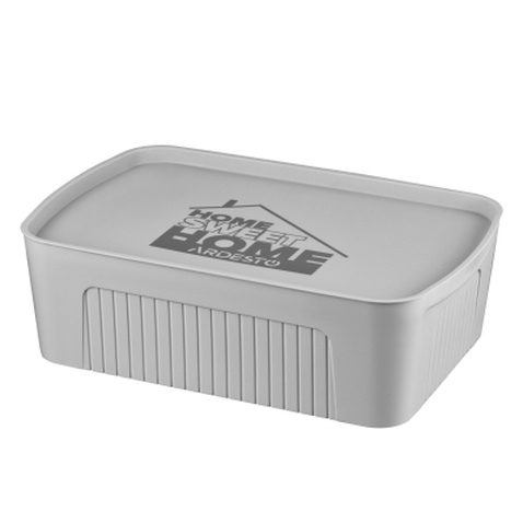 Контейнер для зберігання Ardesto З кришкою Сірий 13 л (ARHC2513G)