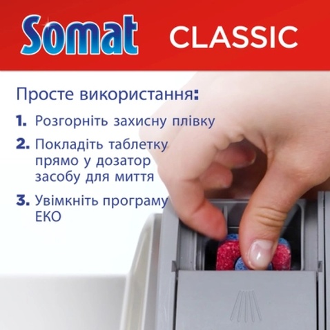 Таблетки для посудомийних машин Somat Classic Power 95 шт. (9000101810059)
