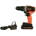 Шуруповерт Black&Decker 18 В, 1.5Ah, 45 Нм,0-360/0-1400 об/хв, 21000 уд/хв, 1.3 кг (BCD003C1)