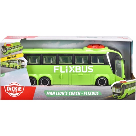 Спецтехніка Dickie Toys Туристичний автобус Фліксбас 26,5 см (3744015)