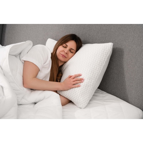 Подушка Ardesto ортопедична Sleepwell прямокутна, піна меморі 50х70см білий (ART5070SHP)