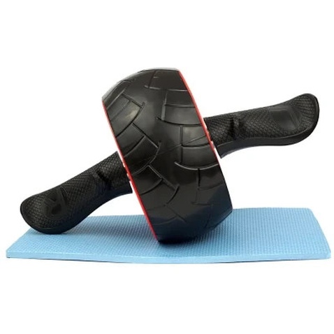 Ролик для преса PowerPlay зі зворотним механізмом AB Wheel Pro Чорно-червоний (PP_4326_Black/Red)