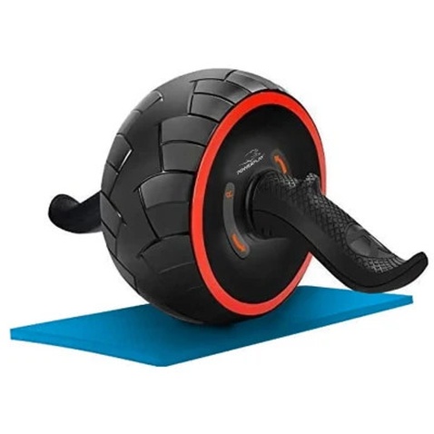 Ролик для преса PowerPlay зі зворотним механізмом AB Wheel Pro Чорно-червоний (PP_4326_Black/Red)