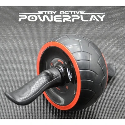 Ролик для преса PowerPlay зі зворотним механізмом AB Wheel Pro Чорно-червоний (PP_4326_Black/Red)