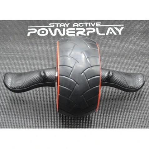Ролик для преса PowerPlay зі зворотним механізмом AB Wheel Pro Чорно-червоний (PP_4326_Black/Red)