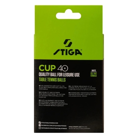М'ячик для настільного теніса Stiga Cup ABS 12 шт (1110-2510-12) (931161)