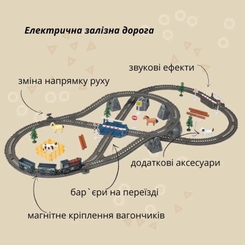 Залізниця Otamanko Мандрівний Експрес електрична залізниця 90 деталей (AU2885)