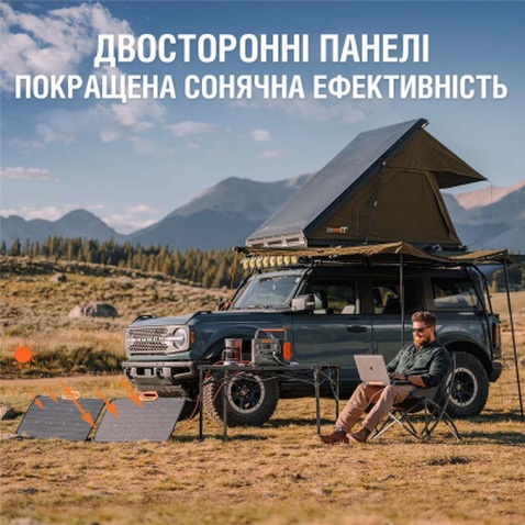 Портативна сонячна панель Jackery SOLARSAGA 80W (SolarSaga-80)
